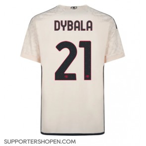 AS Roma Paulo Dybala #21 Borta Matchtröja 2023-24 Kortärmad